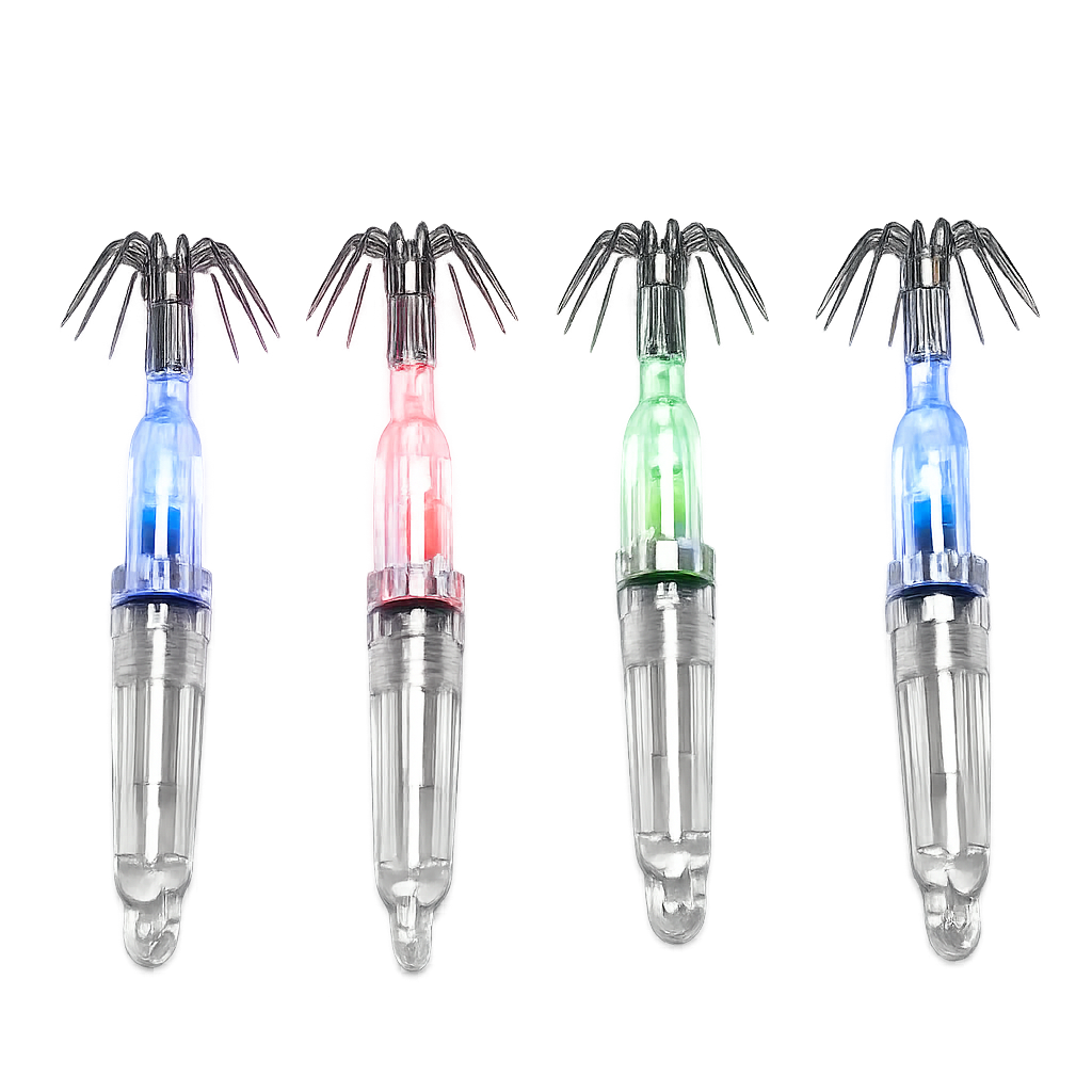 LED Squid Lures 2 Pack | Battery Powered Night Lures